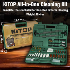59PCS Universal Gun Cleaner Cleaning Kit for Rifle Pistol Shotgun All Caliber