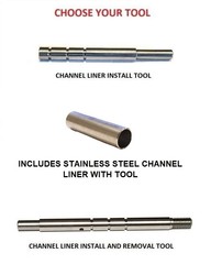 Channel Liner Install Tool or Install & Removal Tool Plus SS Liner For GLOCK