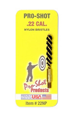Pro-Shot 22NP Bore Brush .22 Cal Pistol #8-32 Thread Nylon Bristles Brass Core