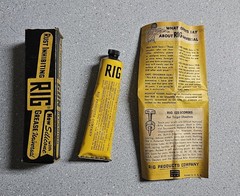 Vintage NOS RIG Products Company Rust Inhibiting Firearm Grease