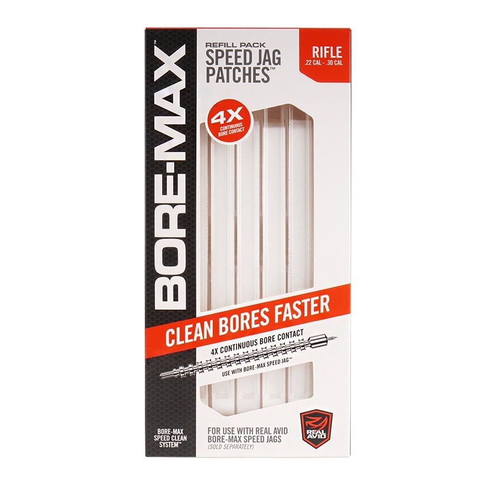 Real Avid Bore-Max Speed Jag Patches Refill Pack .22-.30cal