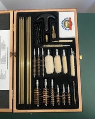 Gunmaster Universal 35 Piece Gun Cleaning Kit, UGC76W,Wooden Case,Great Used Con