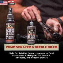 Mossy Oak CLP Gun Cleaning Oil | All-In-One Cleaner, Lubricant & Protectant | On