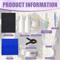 Trading Card Cleaning Kit Includes Polishing Paste and Spray for Surface Care