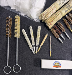 65+ Vintage New & Used Firearm / Gun Cleaning Supplies Bore Wire Bits 36 Brushes