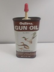 Vintage Outers Gun Oil No.445 A Duck Can Mostly Full