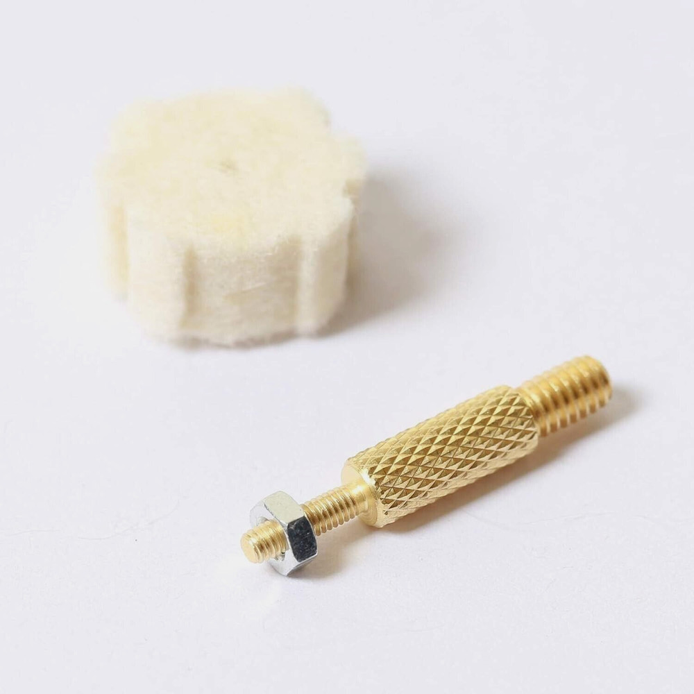 Wool Star Chamber Cleaning Pads Attachment .223/5.56 With Brass Connector 50Pack