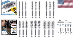 Comprehensive 18pc Bore Brush Cleaning Kit with Durable Stainless Steel Bristles