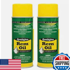 2-Pack Rem Oil Spray Gun Aerosol Cleaning Lubricant 10 Ounces per Can