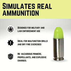 ST Action Pro -9mm Yellow Action Trainer Dummy Round-5 Rounds (Original Version)