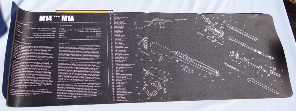 MForteen***MOne Alpha 12”x36” Rifle Cleaning Gunsmithing Firearm Maintenance Mat