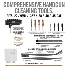 Real Avid Handgun Master Cleaning Kit Station .22 .357 .38 .40 .45 9mm AVMCS-P