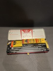 Vintage Outers Gunslick Rifle Gun Kit #477 30 Cal Red Metal Box, Made In USA VGC