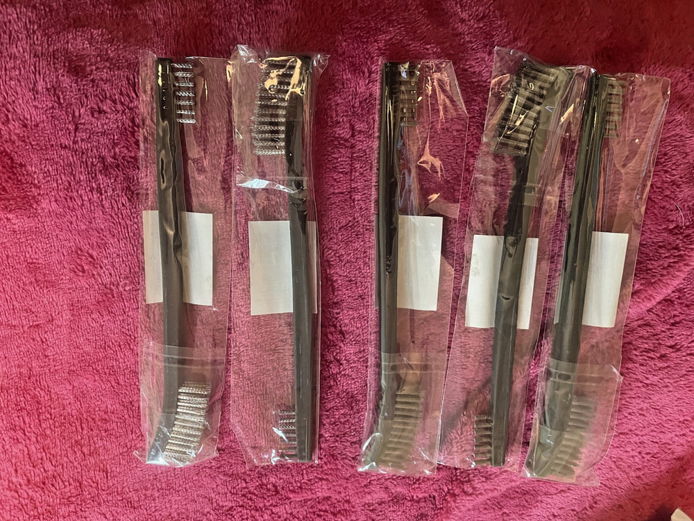 Double End Stainless Steel Brushes, new, five (5)