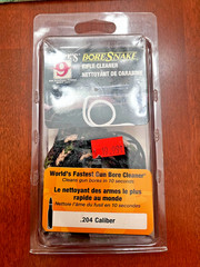 Hoppe’s BoreSnake .204 Cal Rifle Bore Cleaner Hoppe 9 Cleaning Snake NOS