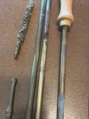 Vintage Marbles stainless steel Jointed Rifle Cleaning Rod #9728 28 Cal + USA