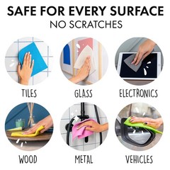 SUPERSCANDI 10-Pack Biodegradable Compostable Reusable Cleaning Cloths