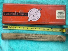 VINTAGE MARBLES CLEANING KIT METAL BOX W/CANVAS CASE