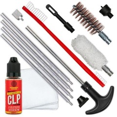 12 Gauge Shotgun Cleaning Kit Aluminum Rod Brush Patches Clp Lubricant Tools