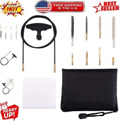 Complete Air Rifle Cleaning Solution .177 & .22 Cal with Quality Brushes & Pouch
