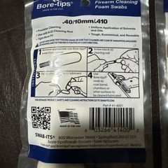 2 Packages Swab Its .40/10mm/.410 FAST Patches Cleaning Foam Swabs #41-4001
