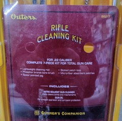 Outers Rifle Cleaning Kit #96217 for .22 Caliber Complete 7-Piece Kit (SW18)