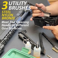 Gun Cleaning Kit, Universal Gun Cleaning, All Caliber, with Mat and Carrying …