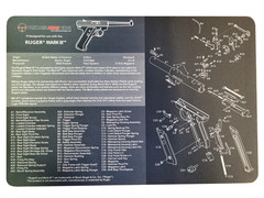 Ultimate Arms Gear Firearm Work/Cleaning Mat Compatible w/ Ruger Mark 3 Pistols