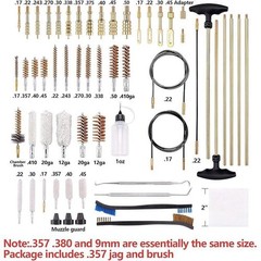 Universal Gun Cleaning Kit Pistol Shotgun Supplies Portable Case Brass Tools New
