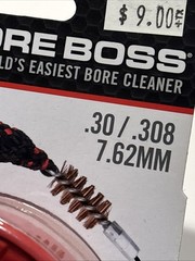 NEW! Real Avid Bore Boss .30/7.62 MM Clean Storing Pull Through Bore Cleaner