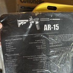Tekmat 36in Printed Gun Cleaning Mat , Black, TEK-36-AR15