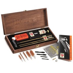 Hoppes No. 9 Deluxe Rifle/Shotgun Gun Cleaning Kit In Wood Case BUOX
