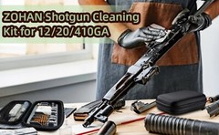 19 Pcs Tactical Shotgun Cleaning Kit and Case for 12,20,410 GA Gauge Hunting Gun