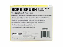 10 Pack- .22 Cal Phosphor Bronze Bore Brushes for Gun Cleaning and Maintenance