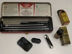 Vintage ~ Outers Gunslick Rifle Cleaning Kit Metal Tin case no 477