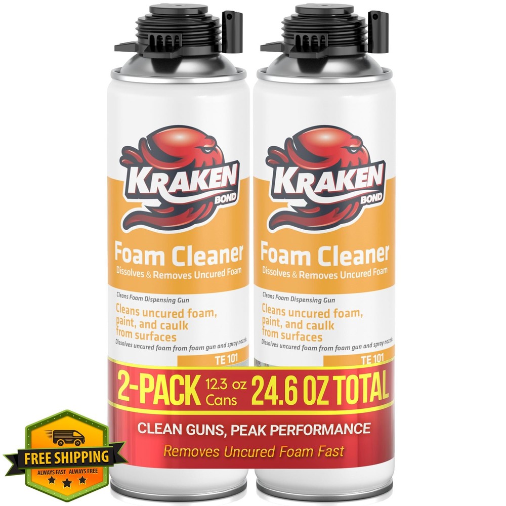 KRAKEN BOND 2×12.3oz Spray Foam Gun Cleaner