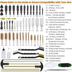 Cleaning Kit for 5.56 .223 7.62 .308 7.62 Cal,Universal Cleaning Kit for Hunt…