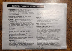 Quicksilver Silver Cleaning Kit / VERY RARE / ORIGINAL