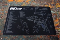 Gun Cleaning Mat for HK USP heckler & koch Breakdown Schematics Parts Diagram
