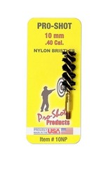 Pro-Shot Bore Brush For .40 Cal/10mm Pistol Heavy Duty Stiff Nylon Bristles 10NP