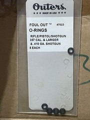 Outers Foul Out 47023 O-Rings .357 Caliber & Up – 5 Pack