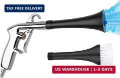 2 Nozzles Air Cleaning Gun, Dry Cleaning Gun Quickly Blasts Dust, Dirt and Grime