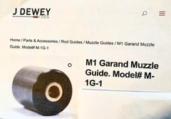 Dewey New and unused Bore Guide for the M1 Garand Rifle
