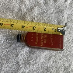 Montgomery Wards Western field Nitro Powder Solvent Bottle Nice! 3/4 Full