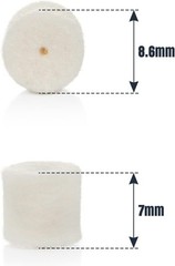 100-Pack Wool Felt Gun & Chamber Cleaning Pellets for Firearm Maintenance
