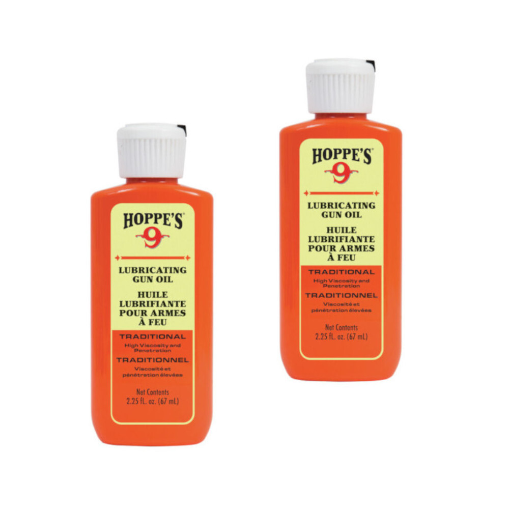 Hoppes No 9 Lubricating Gun Oil 2-pack Lube for Rifle, Pistol, Shotgun