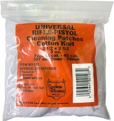 Southern Bloomer 2.5 Inch Universal Rifle/Handgun Cleaning Patches 125/bag103