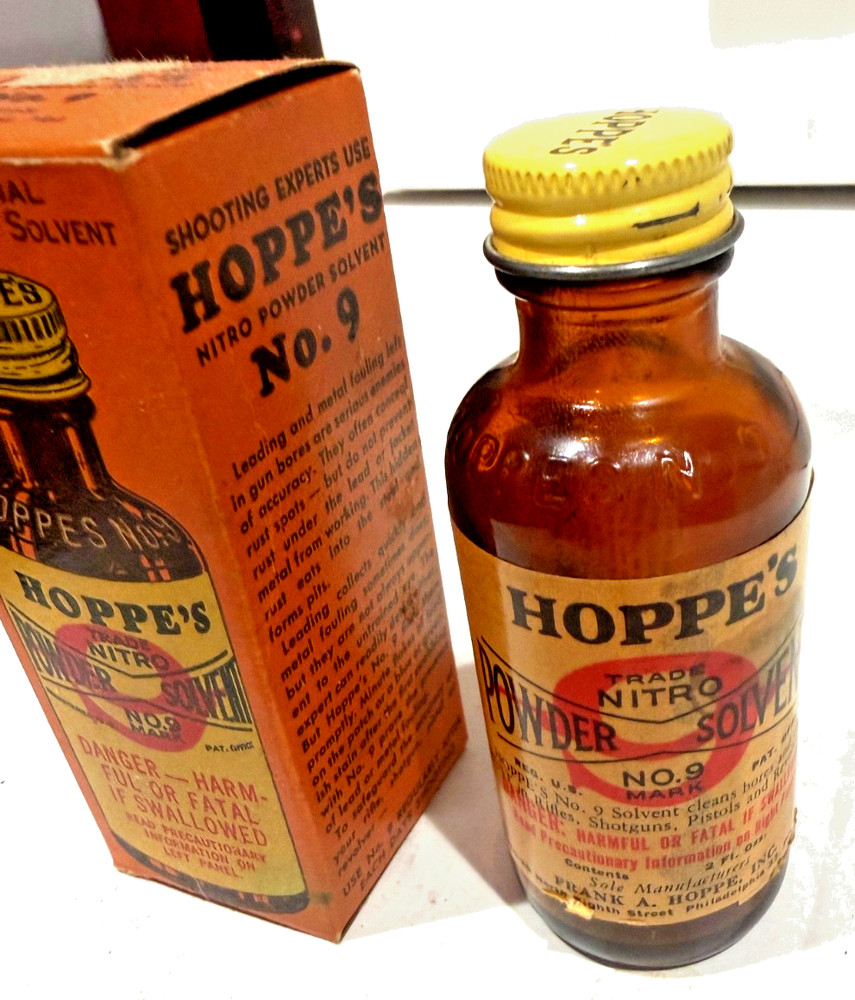 HOPPE’S TRADE NITRO POWER SOLVENT NO. 9 IN BOX TRUE VINTAGE