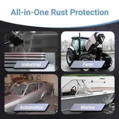 Rust Bullet Automotive, Metallic Gray, Quart, UV Resistant, No Topcoat Needed