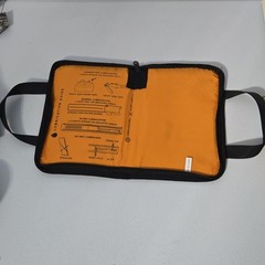 Glock Perfection Pistol Cleaning Mat Pouch, Zipper Closure, Black/Orange